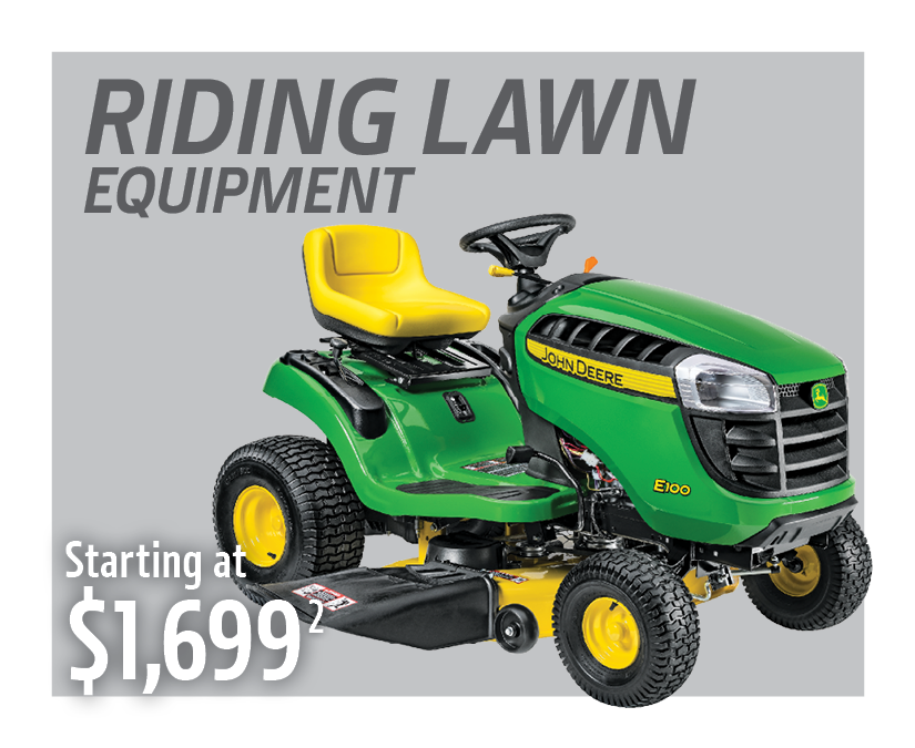 Riding Lawn Equipment starting at $1699